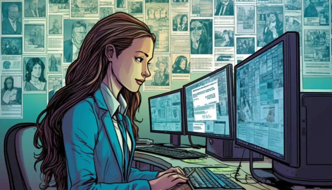 a_lady_in_corporate_attire_looking_at_a_computer